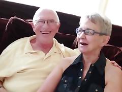 Granny   husband invite a junior stud to fuck her tube porn video