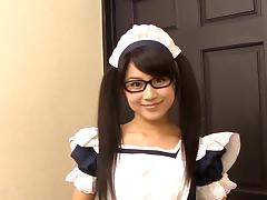Love saotome  pigtailedmaid  with glasses tube porn video