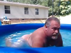 Naked Pool Dad tube porn video