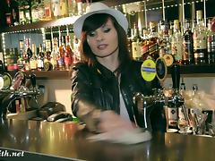 Jeny Smith naked barmaid on duty tube porn video
