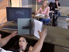 Tia Cyrus enjoys black teacher down her needy pussy tube porn video