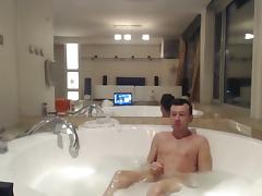 Me jerking off in the jacuzzi and cum for the cam tube porn video