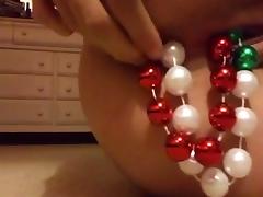 double christmas beads tube porn video