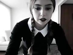 Sexy Addams-Cosplay tube porn video