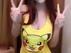 Sexy Pikachu girl dancing tube porn video