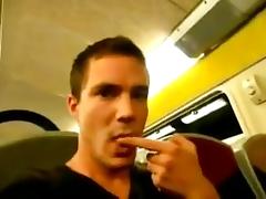 Train wank 2 tube porn video
