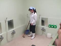 Cleaning lady from Japan getting nailed like in her wild fantasies tube porn video