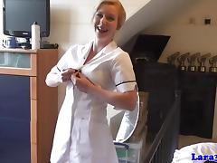 English mature nurses share cock in trio tube porn video