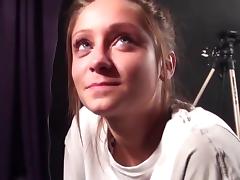 Cute girl face drenched in spit tube porn video