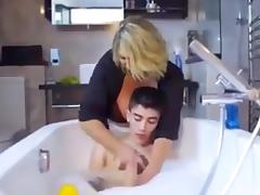 Mom washes son tube porn video