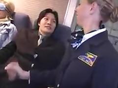 american stewardess handjob part 2 tube porn video