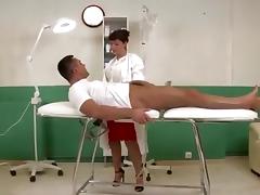 The doctor gives the patient tube porn video