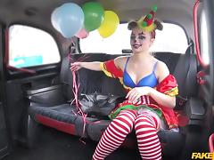 sexy clown needs a ride and some cunnilingus tube porn video