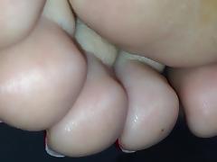 Sexy feet red nailpolish tube porn video