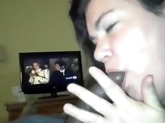 White girl blowing black rod tube porn video
