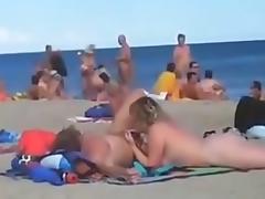 Life at cap dagde beach on a hot summer day tube porn video