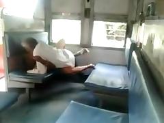 Public sex in the train tube porn video