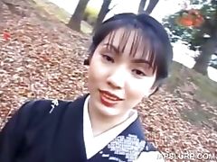Cute geisha talked into having sex tube porn video