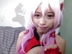 Asian whore in cosplay fuck show tube porn video