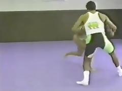 Tori wrestling in a Thong Swimsuit vs. a Man (Pre-WWF) tube porn video