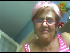 Hungarian Granny in a webcam tube porn video