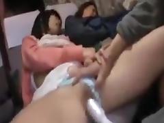 Cute young Asian gets her pussy fucked by a vibe and a hard tube porn video