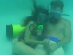Scuba pool handjob tube porn video