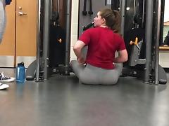 Spying on college girl asses in gym tube porn video