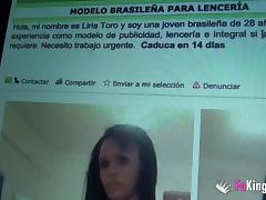 Brazilian model sucks Jordi's cock tube porn video