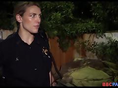 White MILF police officers tube porn video