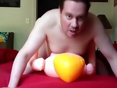 Fucking a blowup doll tube porn video