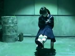 Japanese School Girl in Bondage Basement tube porn video