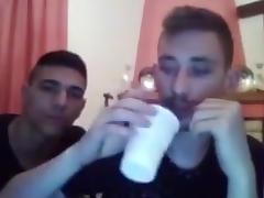 Greek friends have fun on cam  dat smooth round ass! tube porn video