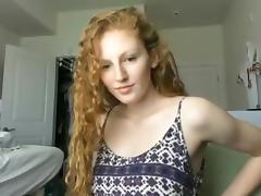 Redhead goddess squirt and face cumshot on SexoWebcam.Online tube porn video