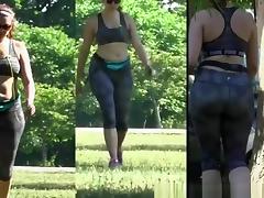 Big ass woman wearing tight sports clothes tube porn video