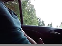 Jerking in auto  wichsen im auto tube porn video