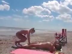 Beach cuckolding tube porn video