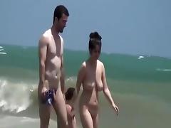 Voyeur at nudist beach secretly films women tube porn video