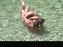 Nudist couple made sex in the water tube porn video