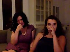 Hot latinas strip together on webcam tube porn video