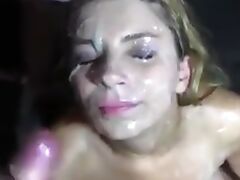 Big Tits Blonde Massive cumshots tube porn video
