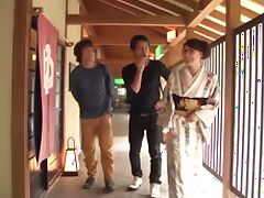 Aoi Mizuno deals two cocks in Asian threesome tube porn video