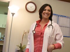 Attractive doctor Juelz Ventura gets her first ever big black dick tube porn video