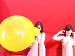 Balloons videos. Enjoy looking at those juicy and massive balloons during passionate sex