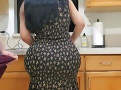 Stepmom fuck in the kitchen tube porn video