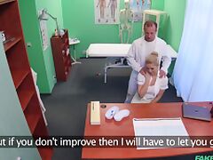 Naughty doctor gives a massage to his nurse and receives head tube porn video