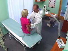 Blonde slut Claudi Macc wanted to be fucked by her handsome doctor tube porn video