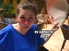 Pikaper took Russian drunk chick in a cafe and fucked her on camera... tube porn video