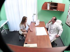 Doctor and his sexy nurse decide to have sex and make time fly faster tube porn video