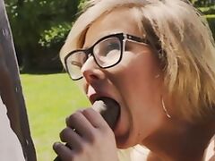 MARISKAX Hot blonde Tina treated to a BBC outdoors tube porn video